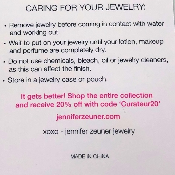 Jennifer Zeuner Gold Herringbone Necklace 14”-16” - Picture 9 of 12